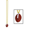 Beads w/ Football Medallion